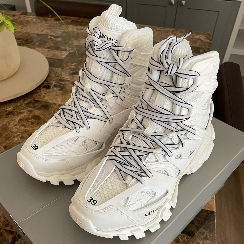 Balenciaga High Top Track Sneakers - Picture 2 of 8